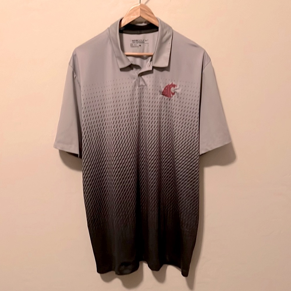 Nike Dri-FIT Washington State University Cougars golf shirt.